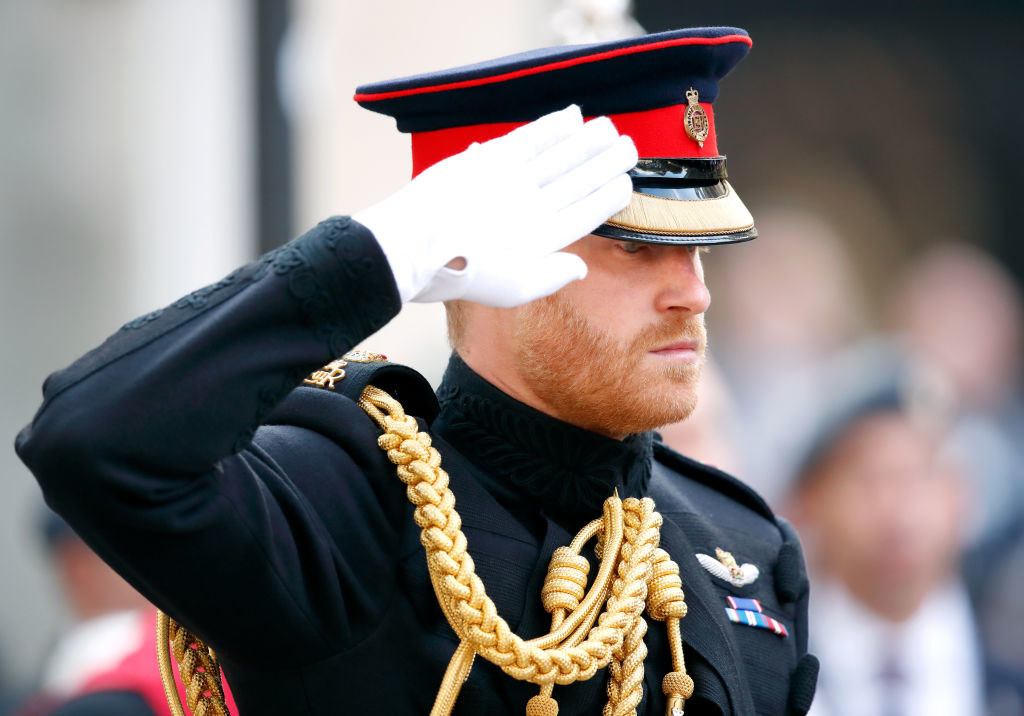 Closeup of Prince Harry