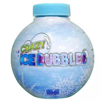 A bottle of the bubble solution