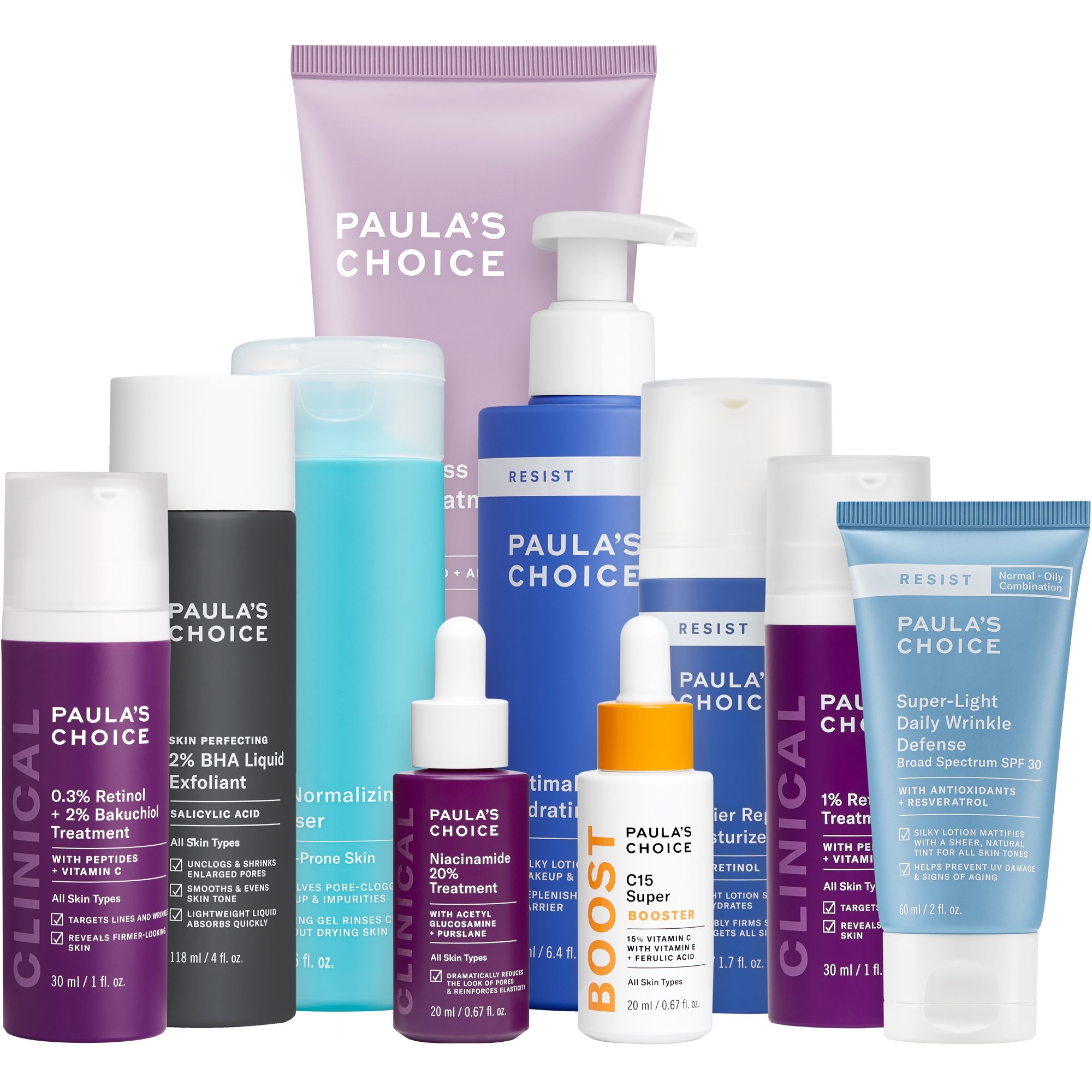 the best of the best kit with 10 paula&#x27;s choice products