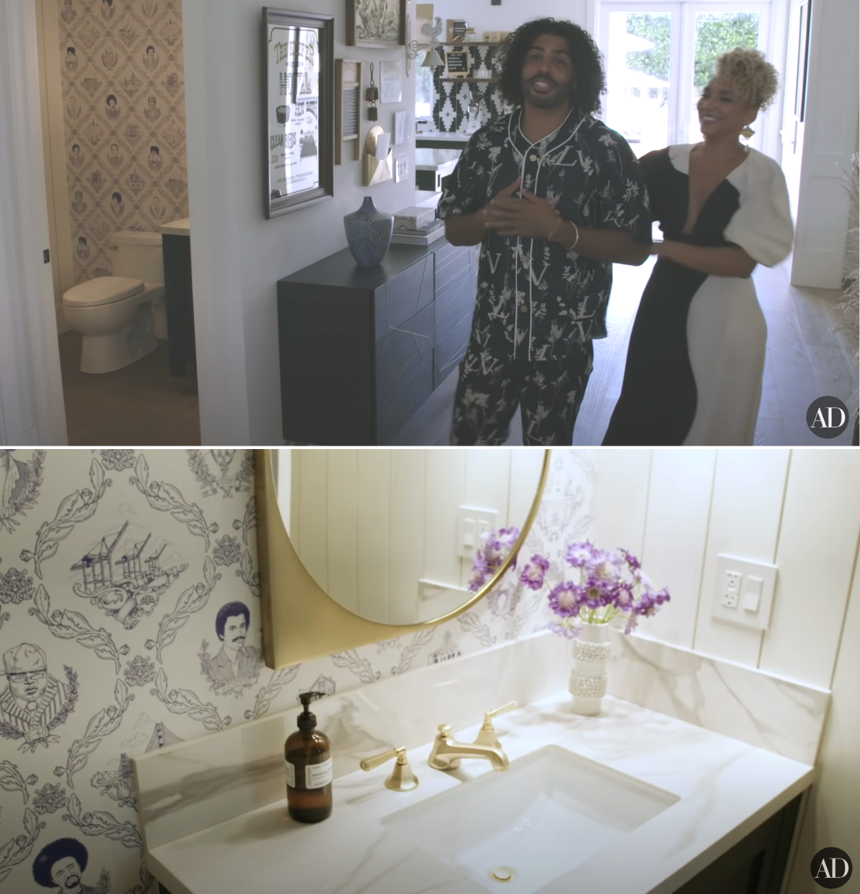 Daveed Diggs and Emmy Raver-Lampman&#x27;s bathroom