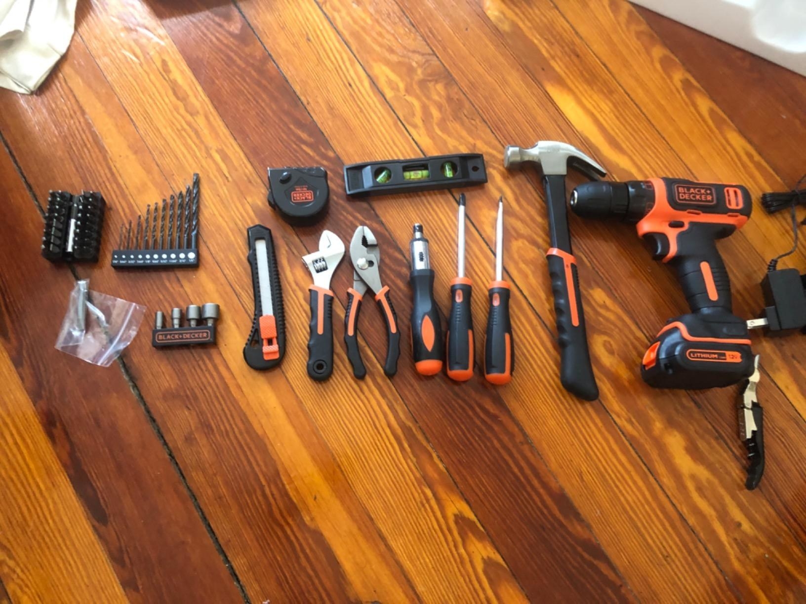 the complete 60 piece black and decker tool kit