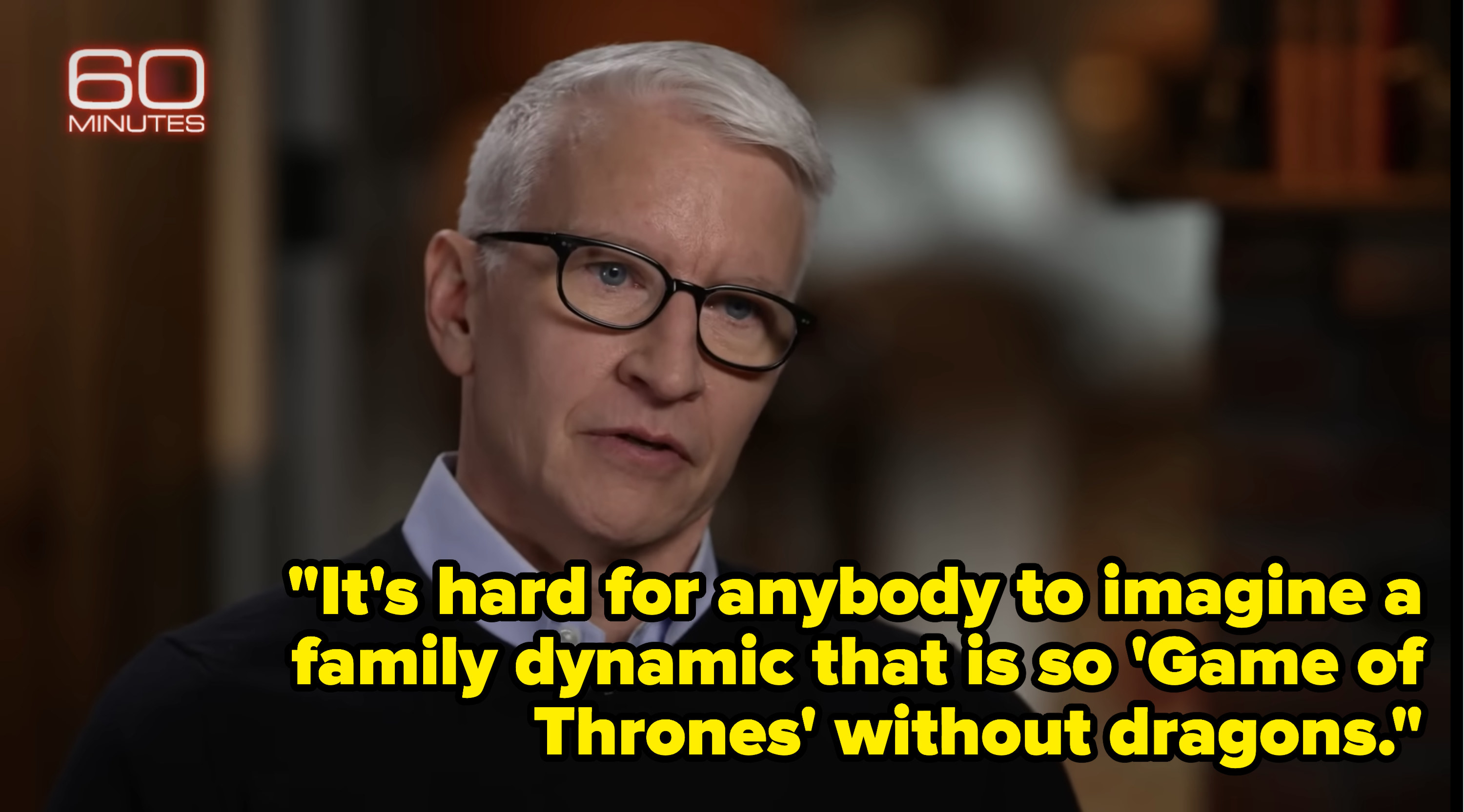 Anderson saying &quot;It&#x27;s hard for anybody to imaging a family dynamic that so &#x27;Game of Thrones&#x27; without dragons&#x27;&quot;