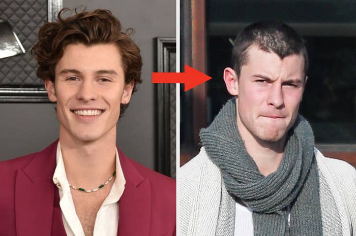 Shawn with hair and with less hair