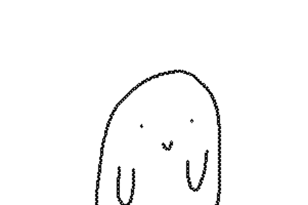A cartoon ghost saying, &quot;Boo!&quot;