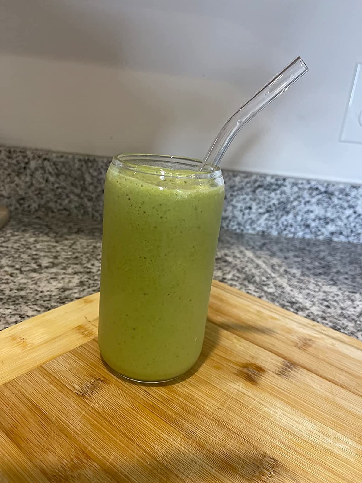 Reviewer image of green juice in the glass