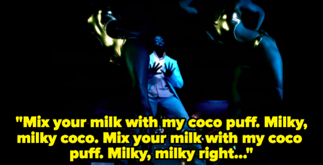 group singing, mix your milk with my coco puff milky milky coco