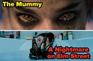 Screenshots from A Nightmare on Elm Street and The Mummy