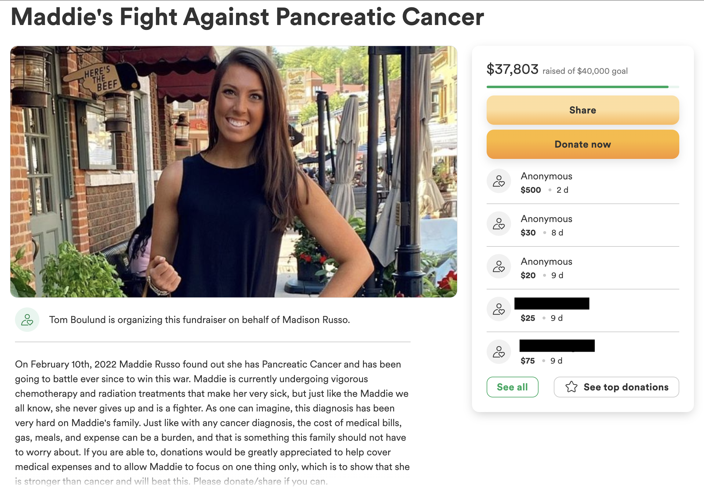 Faking cancer for donations and sympathy