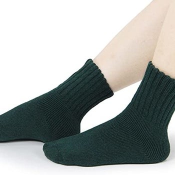 Model wearing the socks
