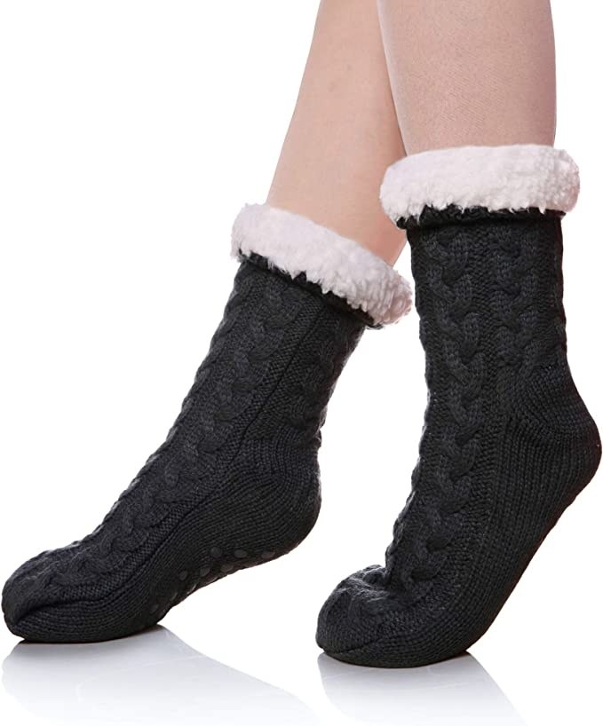 Free Yoka Fuzzy Slipper Socks for Women Fluffy Warm Cozy Socks India