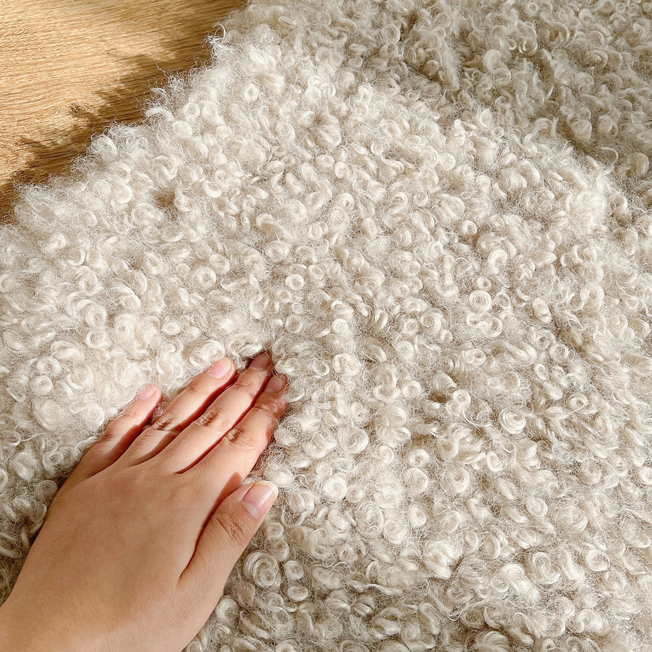 IKEA(イケア)のオススメのラグ「SVINDINGE スヴィンディンゲ ラグ, ベージュ, 55x85cm」