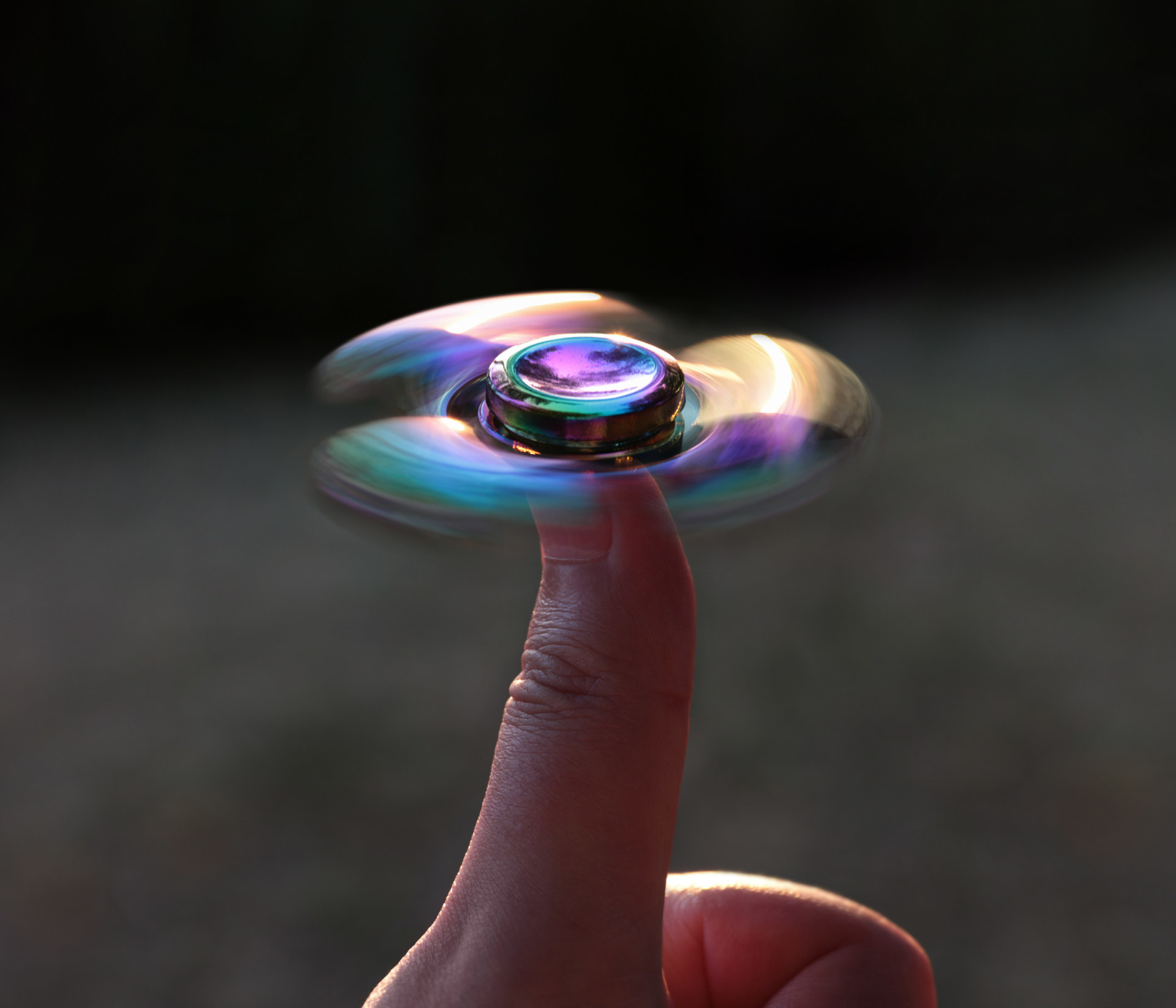 A fidget spinner