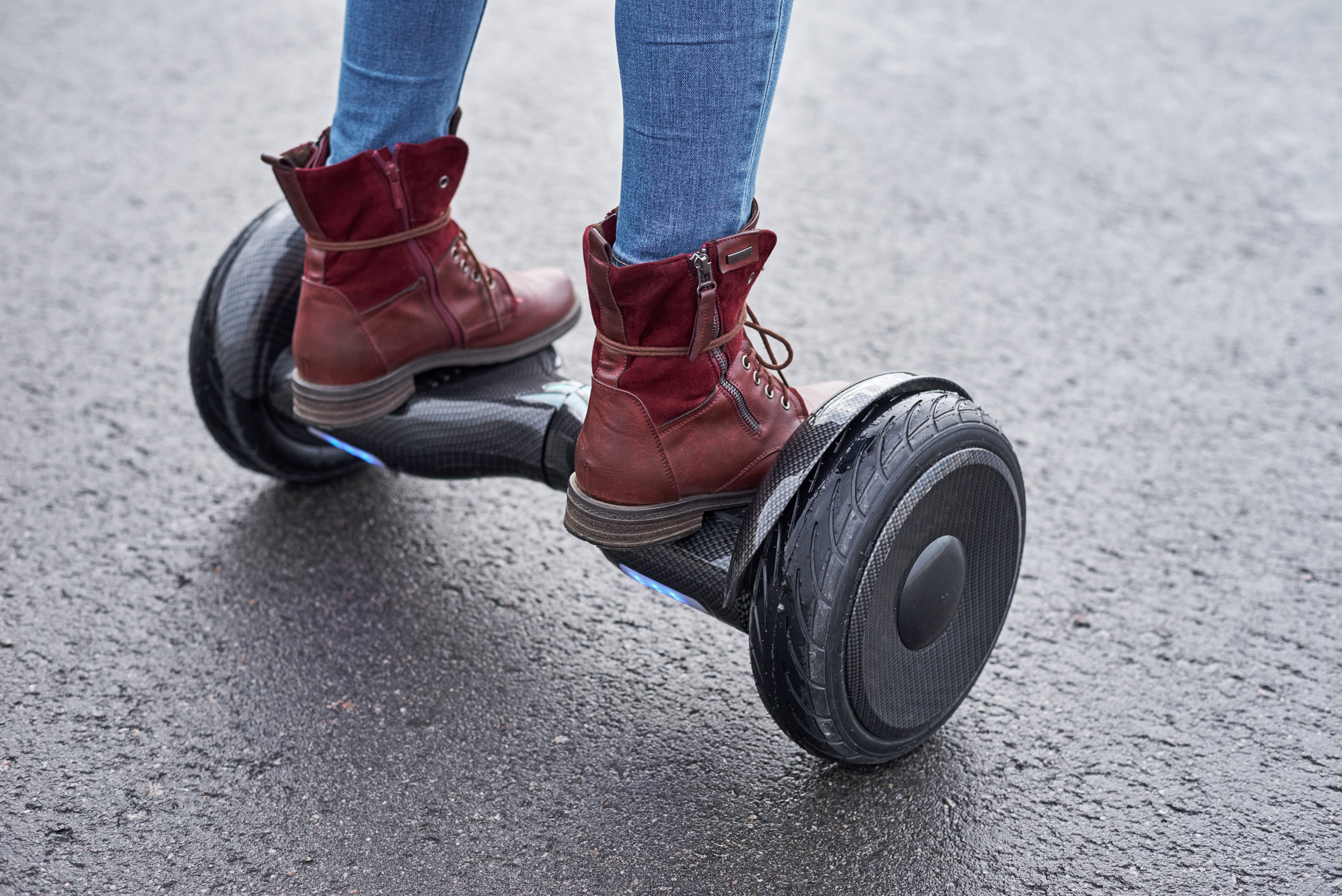 A person on a Hoverboard