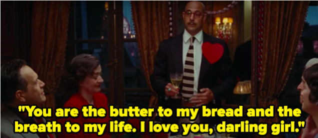 A man saying &quot;You are the butter to my bread and the breath to my life. I love you&quot;