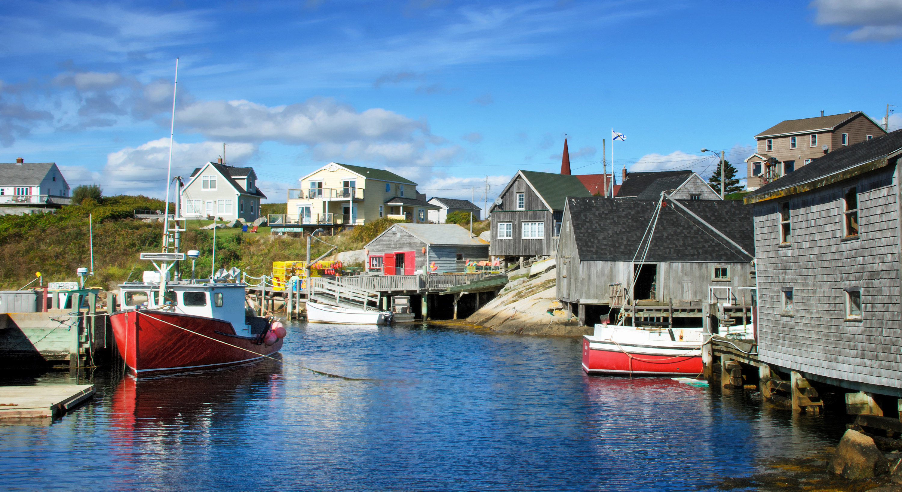 a harbor in Novia Scotia, Canada