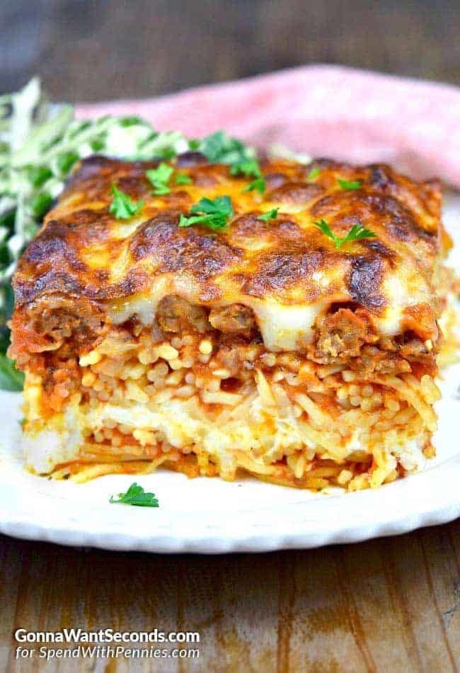 pasta noodle lasagna on a plate