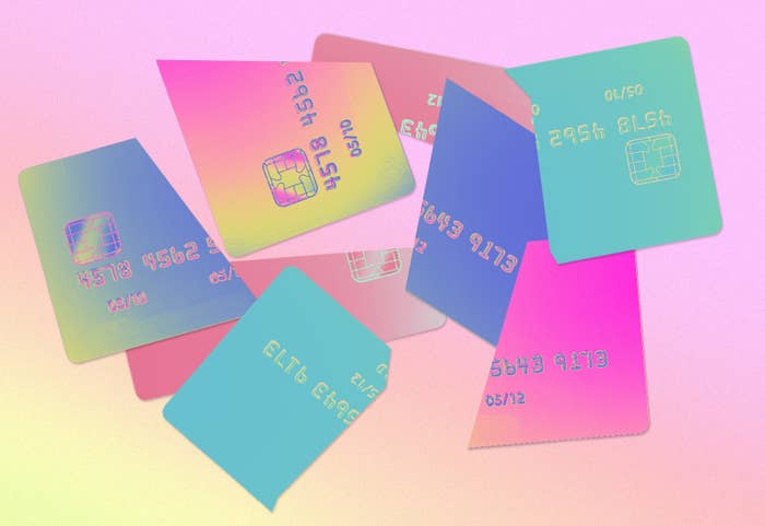 Cut-up credit cards