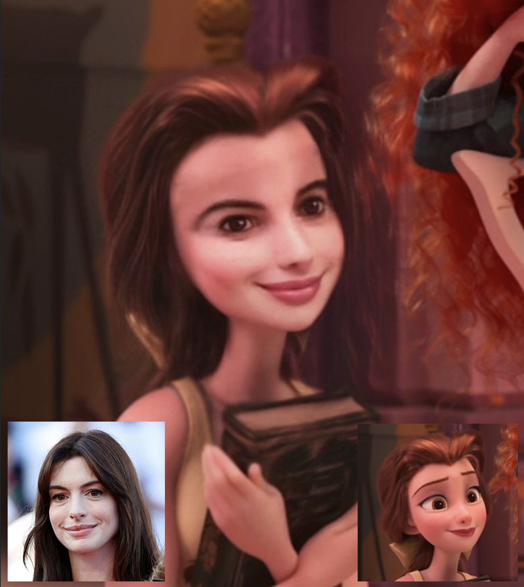 Anne morphed with Belle