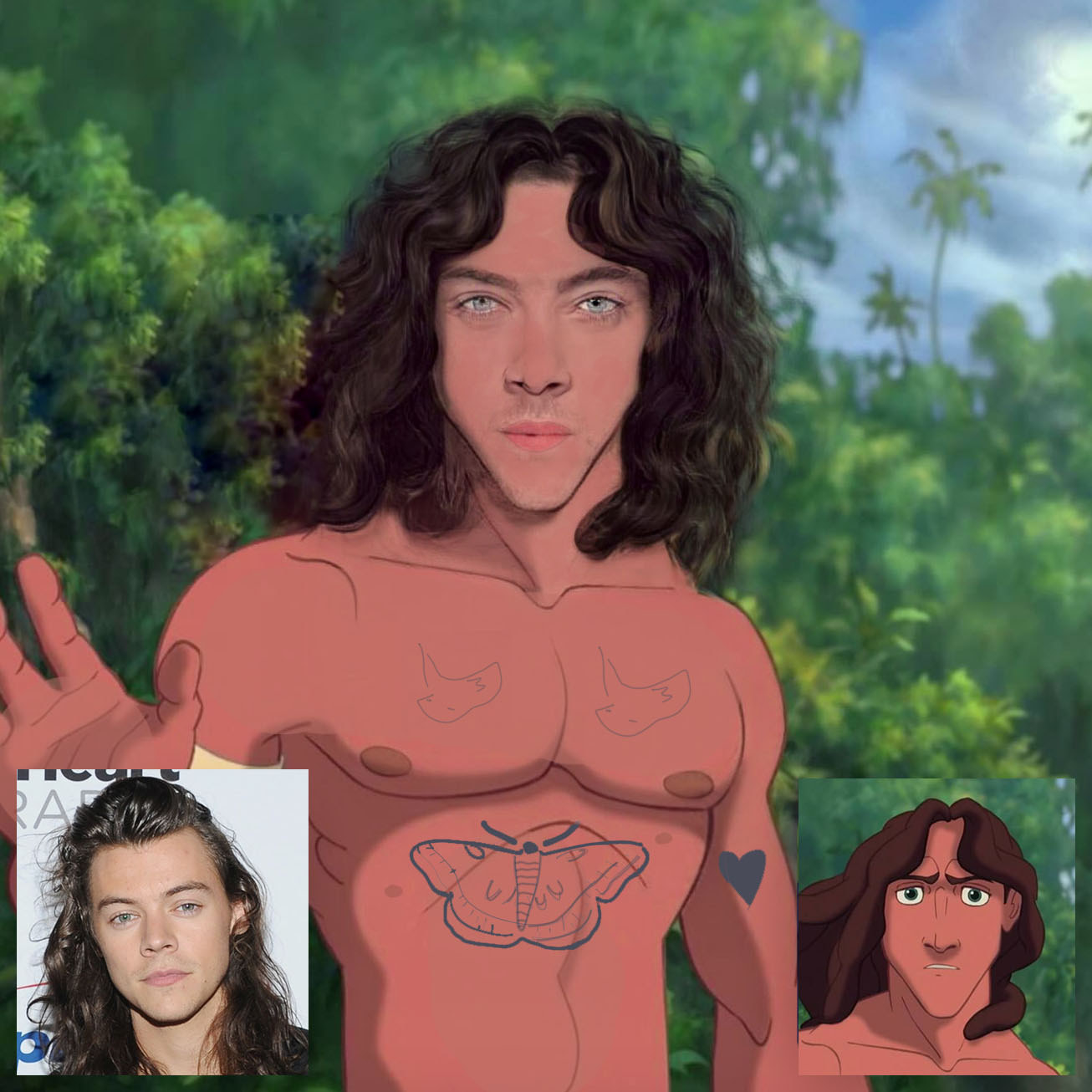 Harry morphed with Tarzan