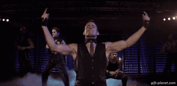 Channing dancing in the movie