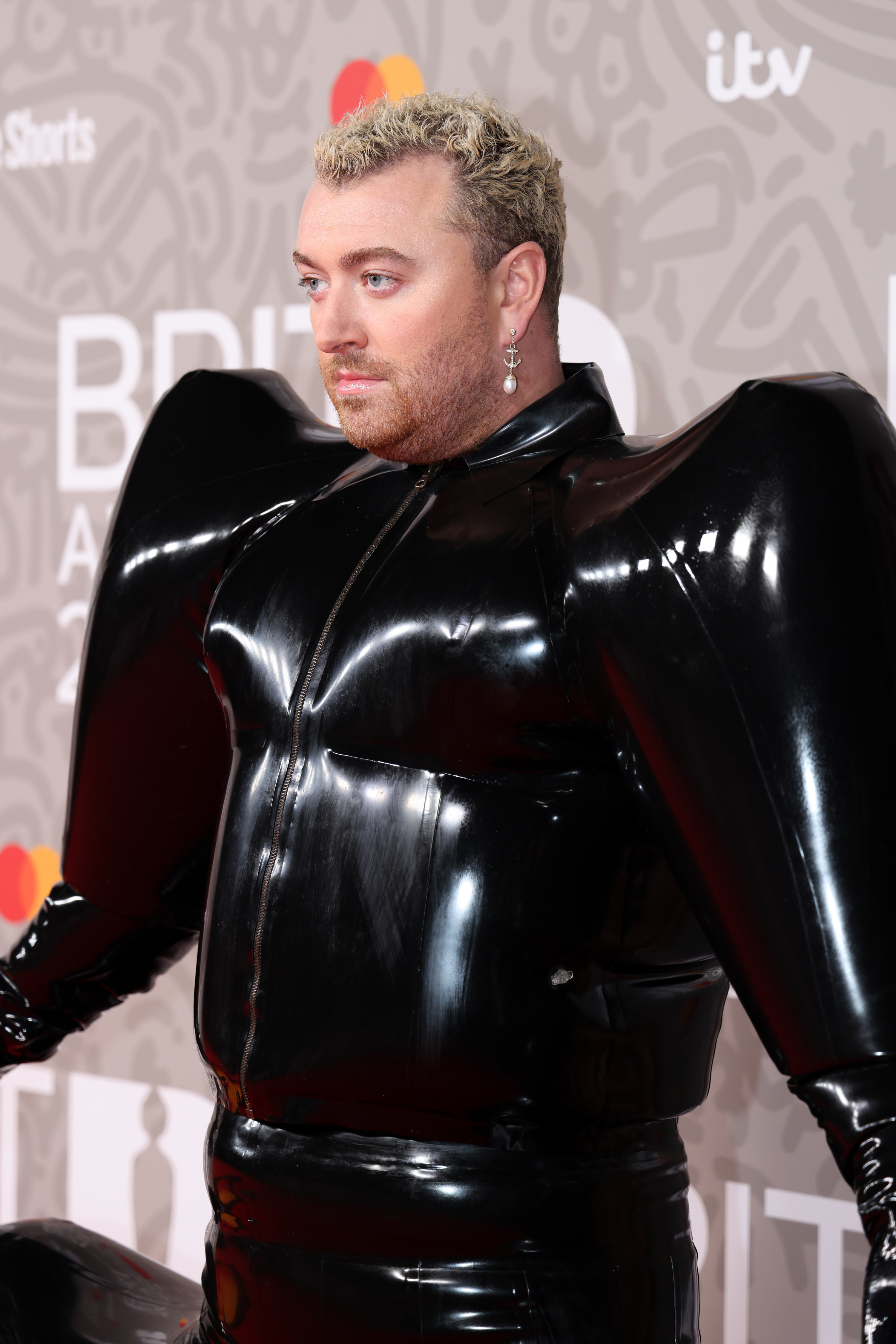 Sam Smith Wears Inflatable BRIT Awards Red Carpet Look - 92