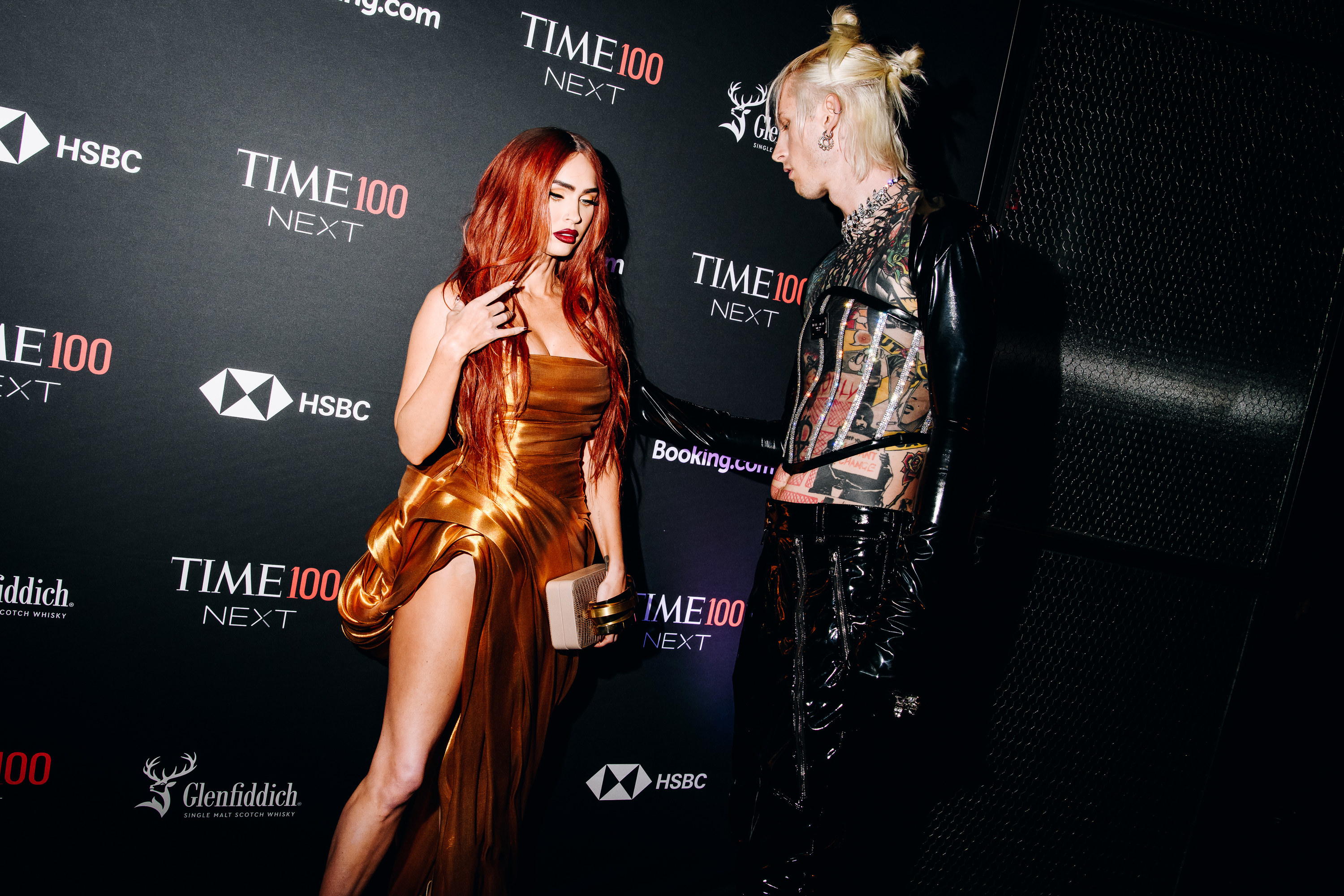 Megan and MGK on the red carpet