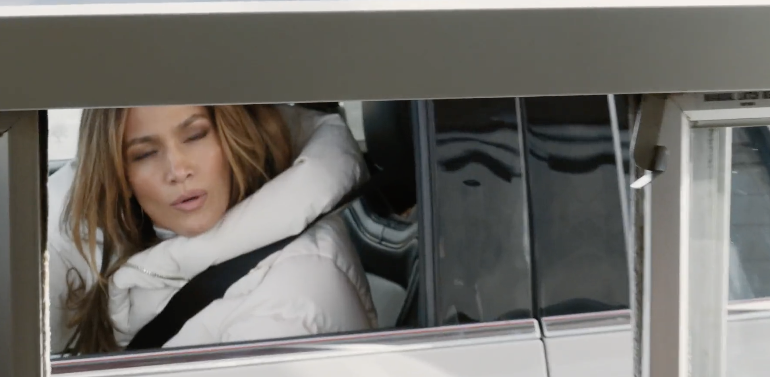Jennifer Lopez in a Dunkin' Donuts commercial