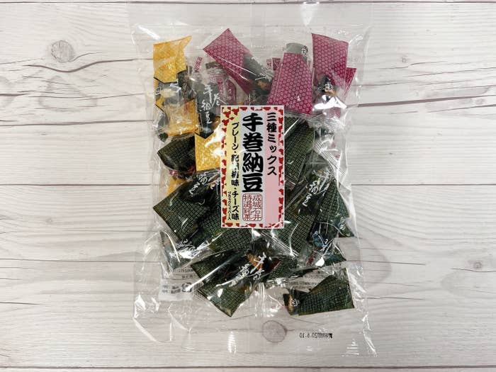 成城石井のおすすめスナック「手巻納豆 三種ミックス」