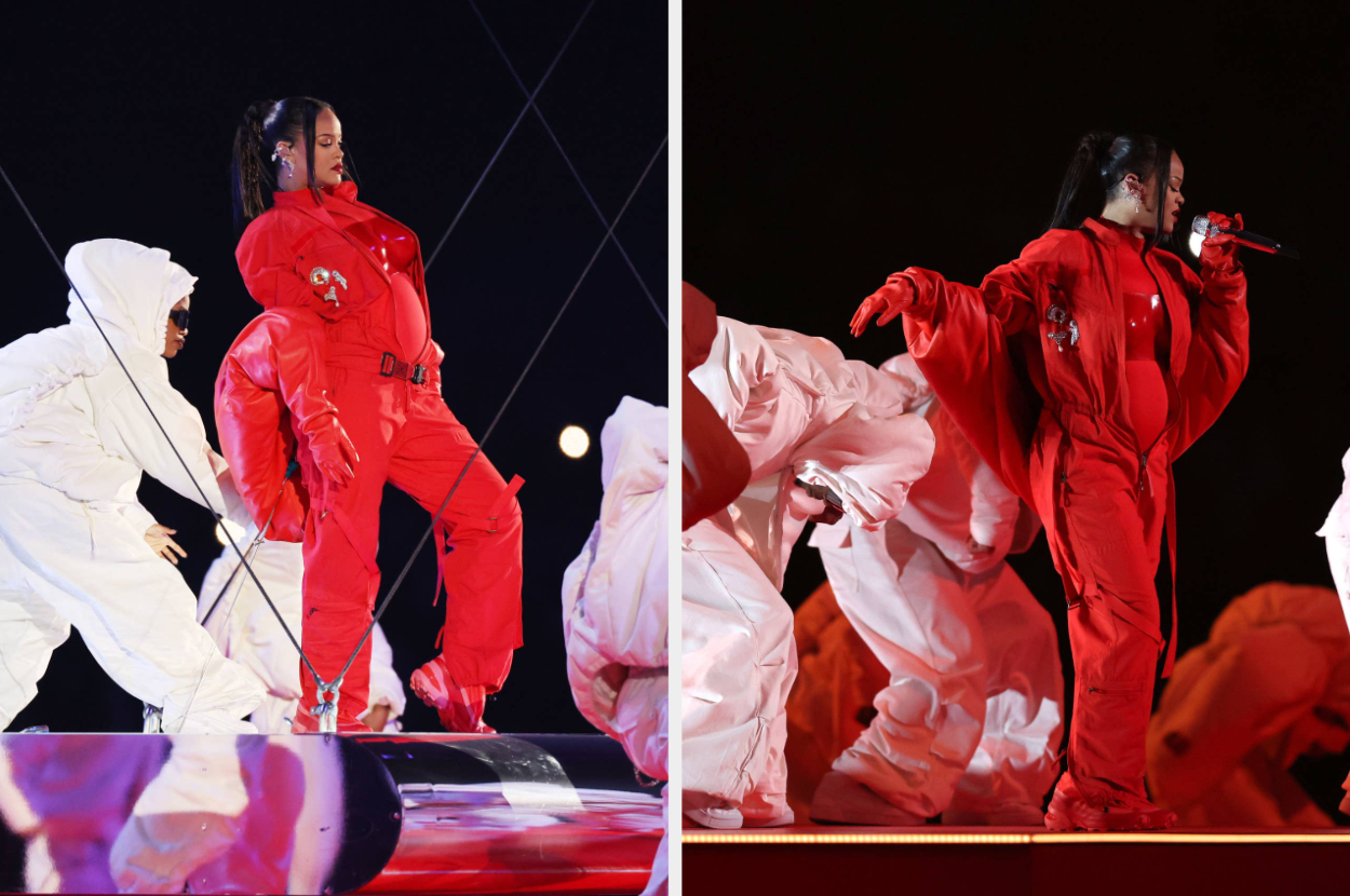 Rihanna Soars In Super Bowl Halftime Show; Reveals New Baby Bump – Review –  Deadline