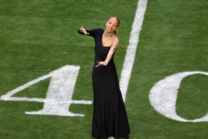 Justina Miles performs "Lift Every Voice and Sing" in American Sign Language