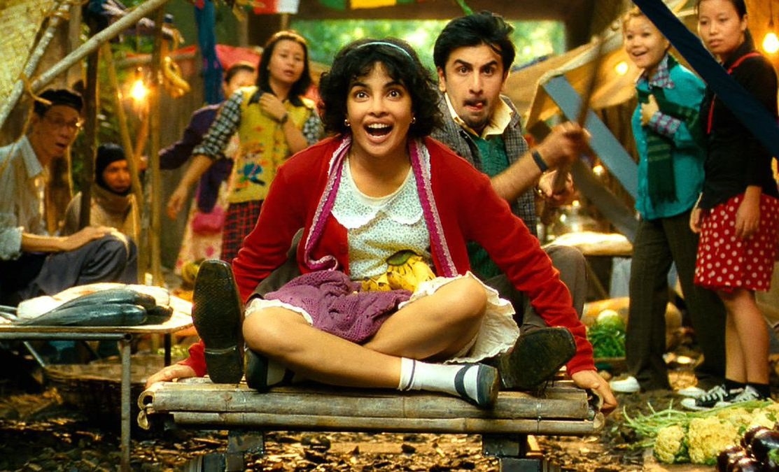 Priyanka and Ranbir in a still from the film