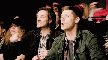 Sam and Dean cheering in &quot;Supernatural&quot;