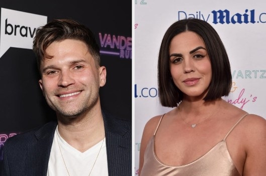 Tom Schwartz on the left; Katie Maloney on the right