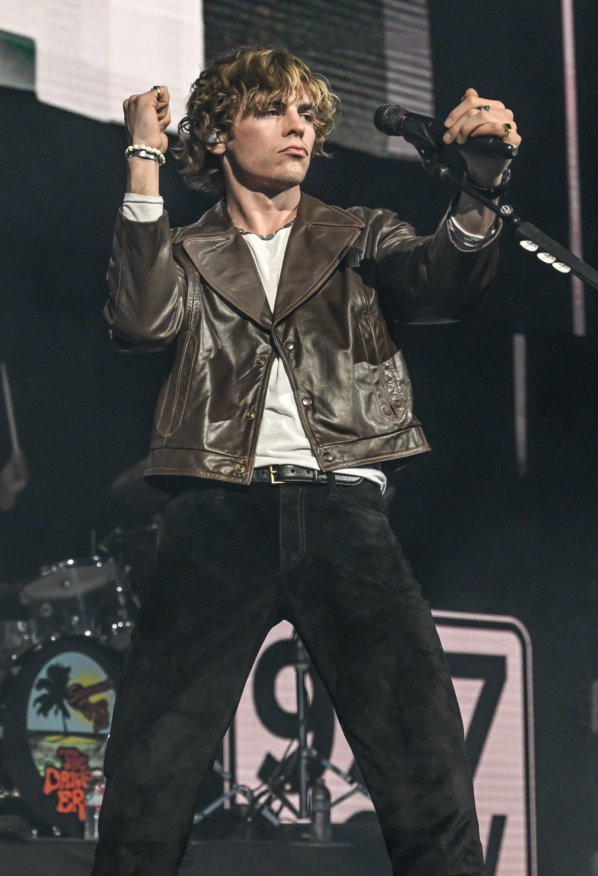 Ross Lynch performing on stage