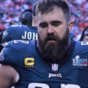 Jason Kelce before the Super Bowl