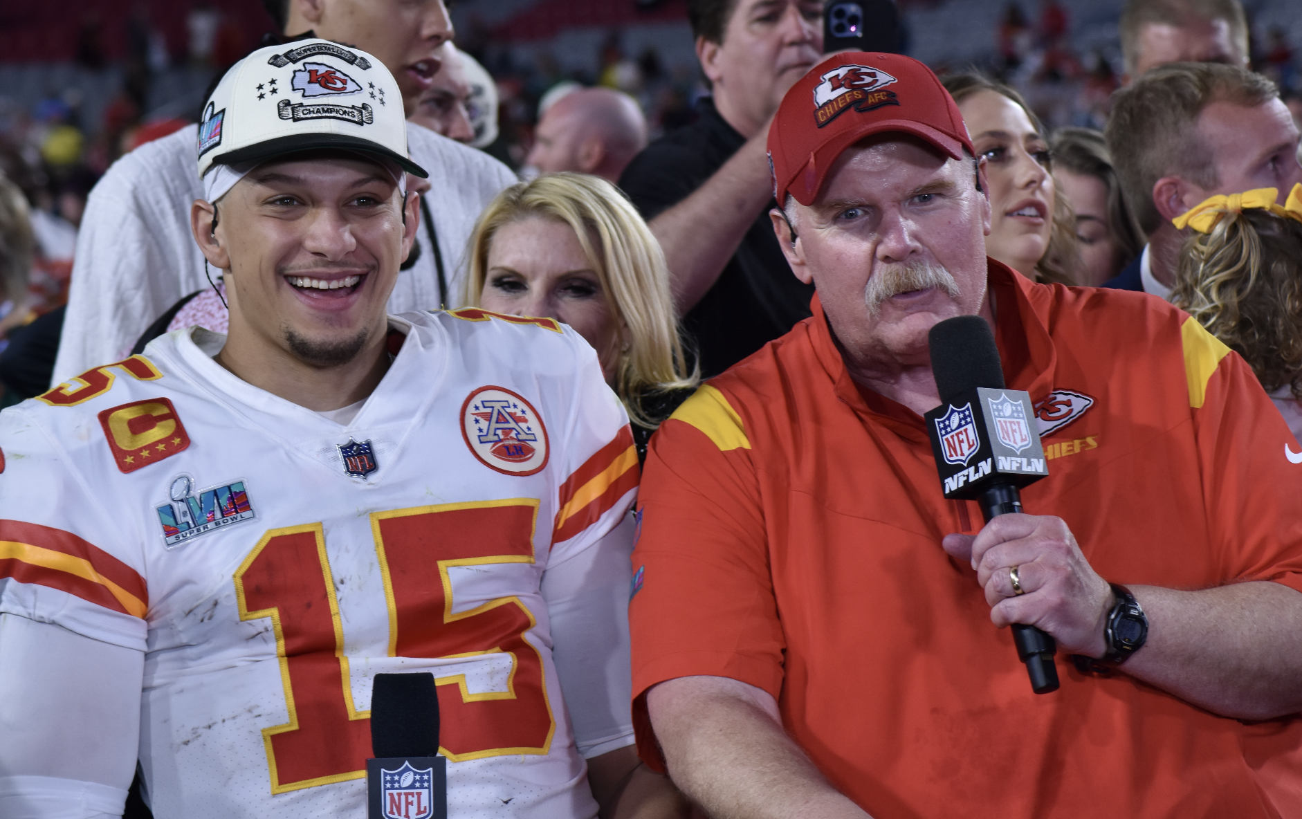 Kansas City Chiefs Ambassadors receiving Super Bowl LVII rings - A to Z  Sports