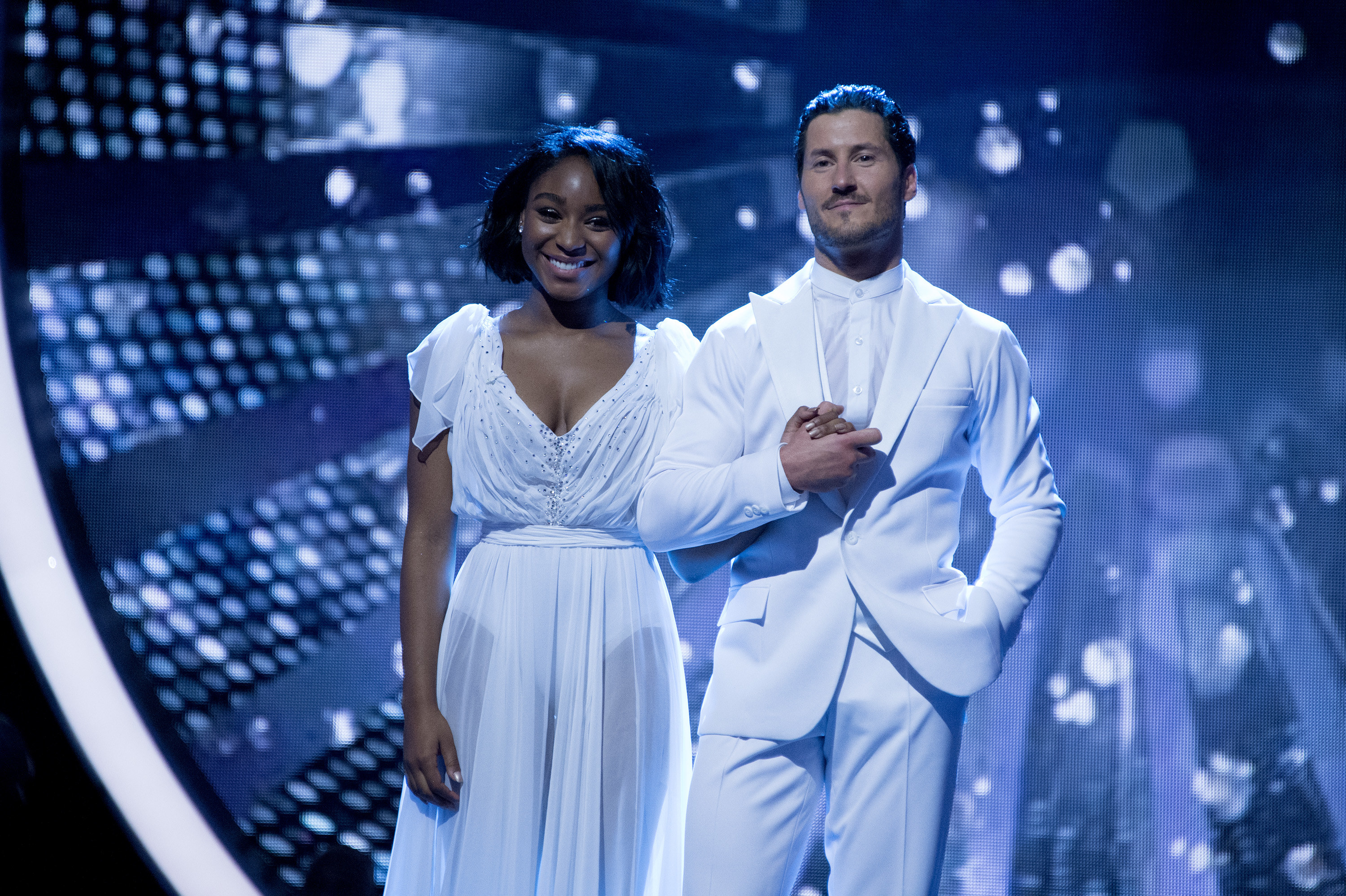 Normani Kordei and Valentin Chmerkovskiy on Dancing with the Stars