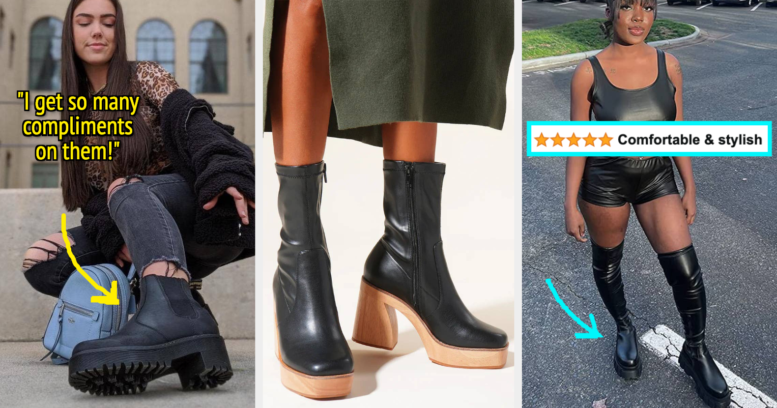 23 Best Black Platform Boots To Wear With Everything