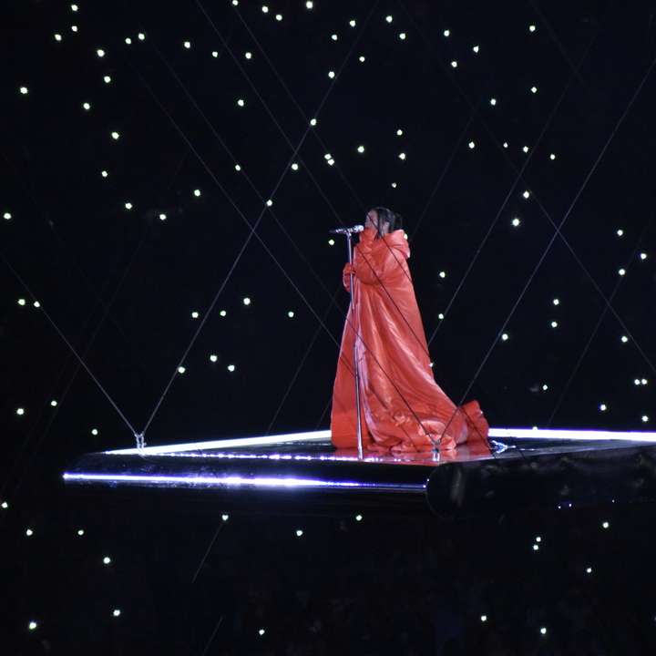 Rihanna performs during the Halftime show