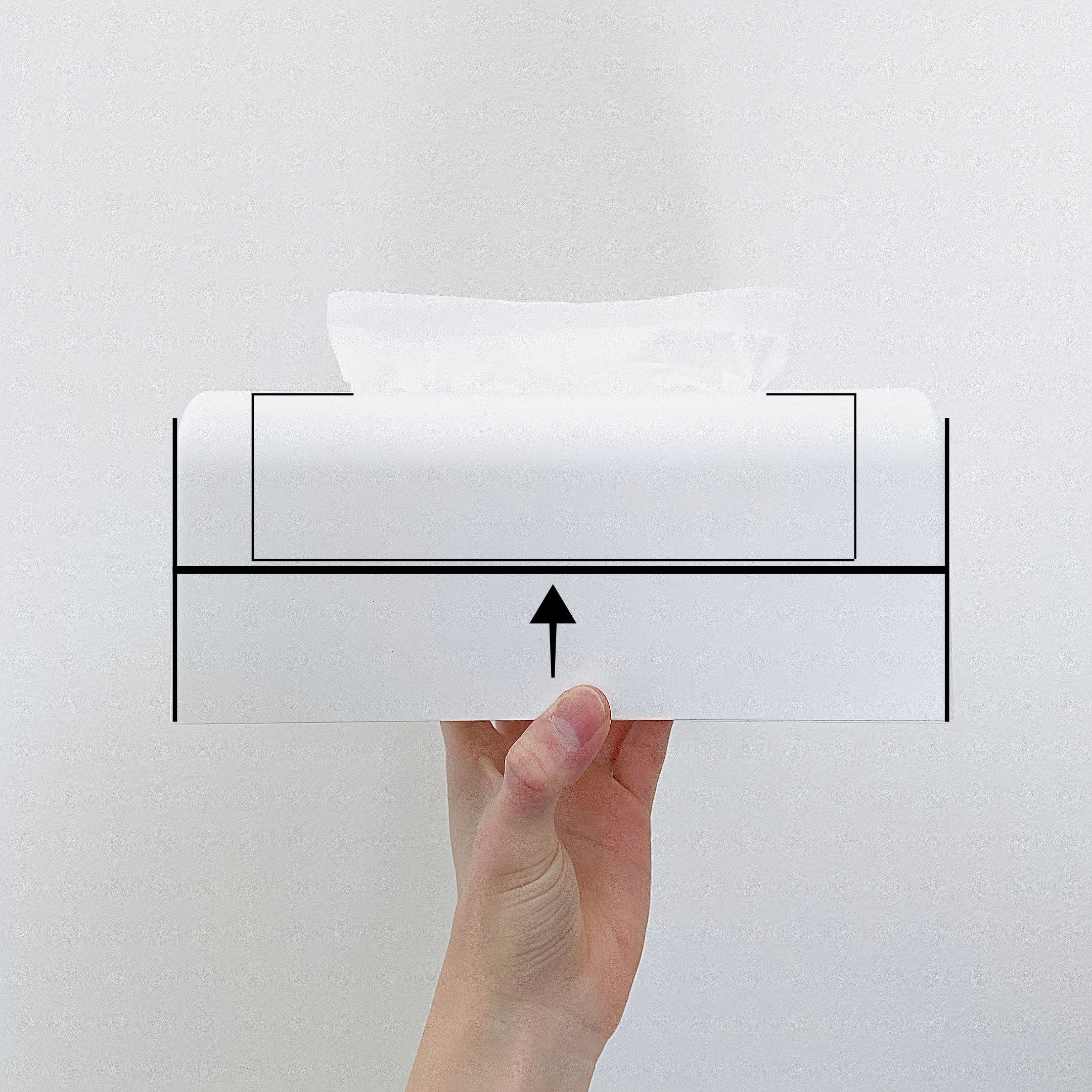 CAINZ(カインズ)のおすすめの便利グッズ「最後までしっかり使えるソフトパックティシューケース ホワイト」