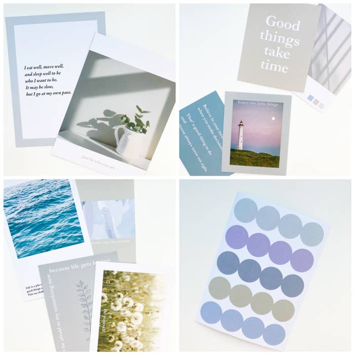 DAISO(ダイソー)のおしゃれインテリア「シール付インテリアカードセット(ウォームグレー、10枚)」