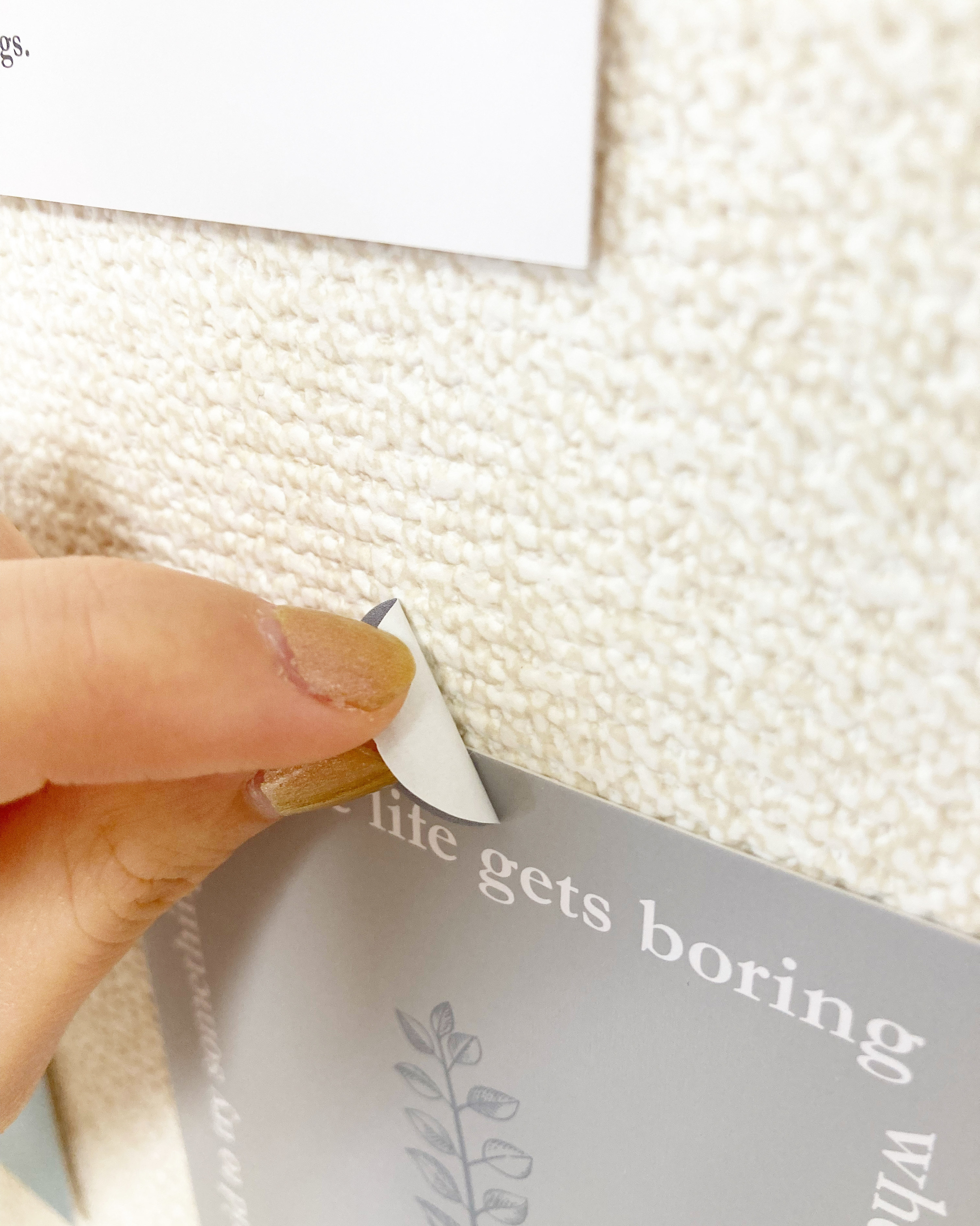 DAISO(ダイソー)のおしゃれインテリア「シール付インテリアカードセット(ウォームグレー、10枚)」