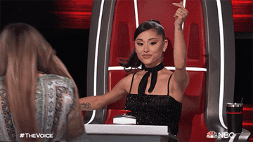 ariana grande snapping on the voice