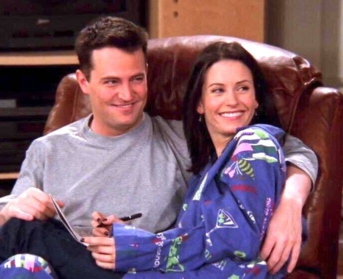 Monica and Chandler from "Friends"