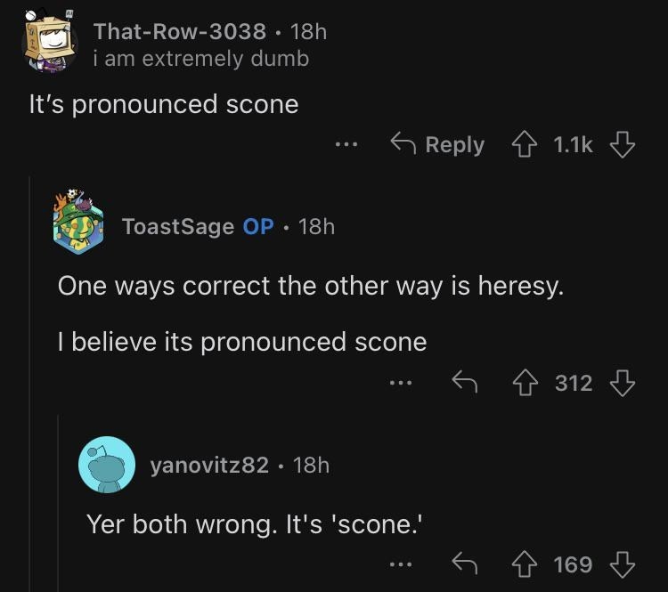 3 people say how scone is pronounced