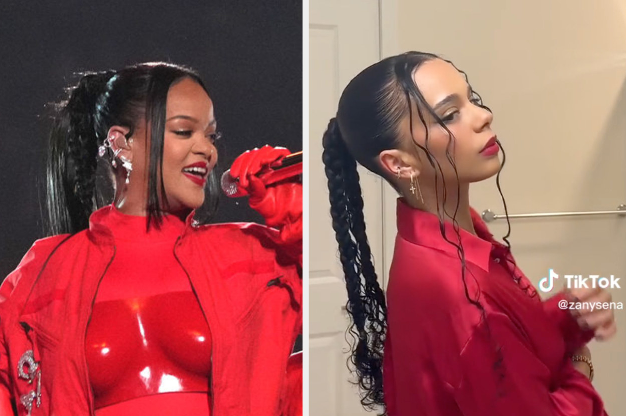 Side-by-side of Rihanna and Zany Sena