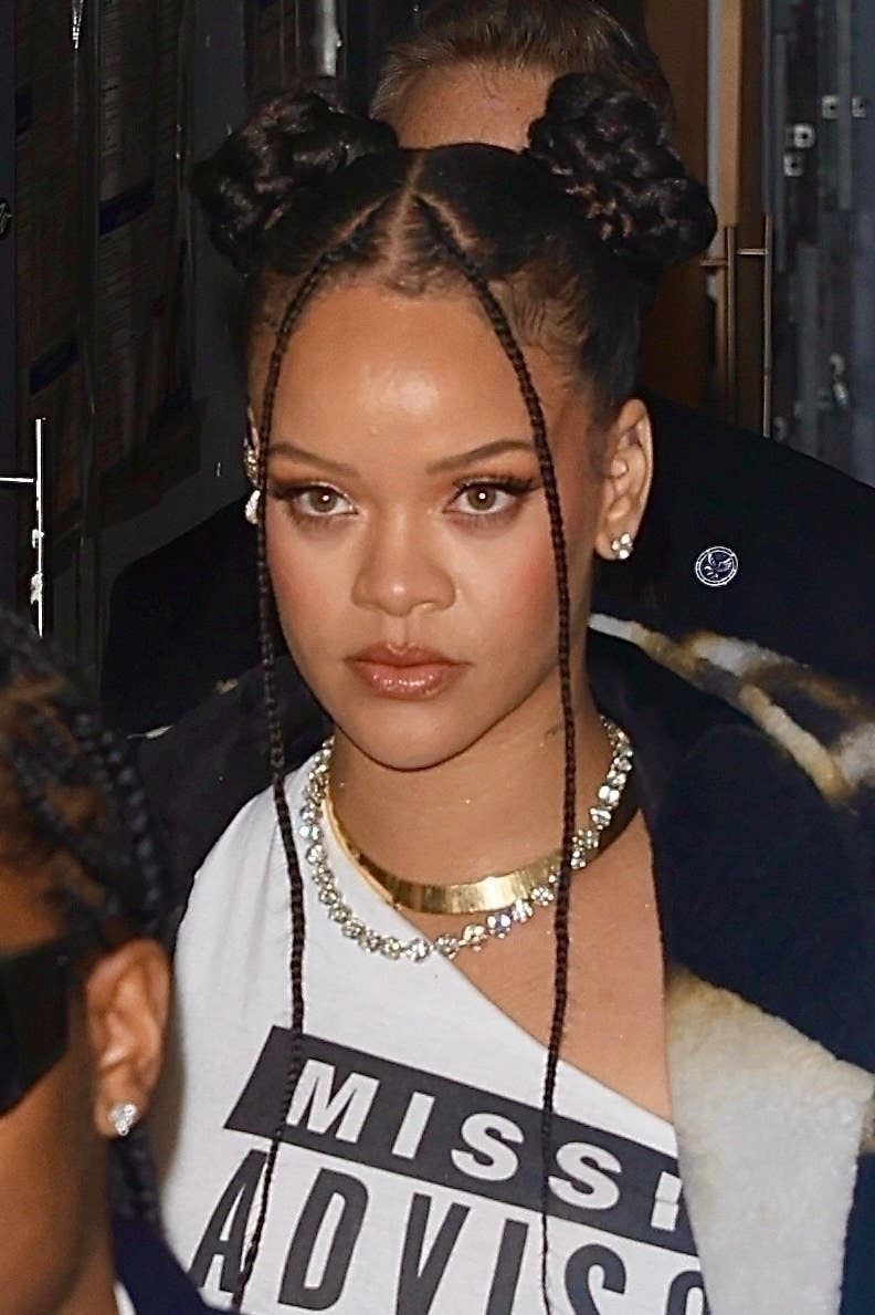 How Does One Even Name Rihanna's Half-Braided, Half-Straight Hairstyle? —  See Photo