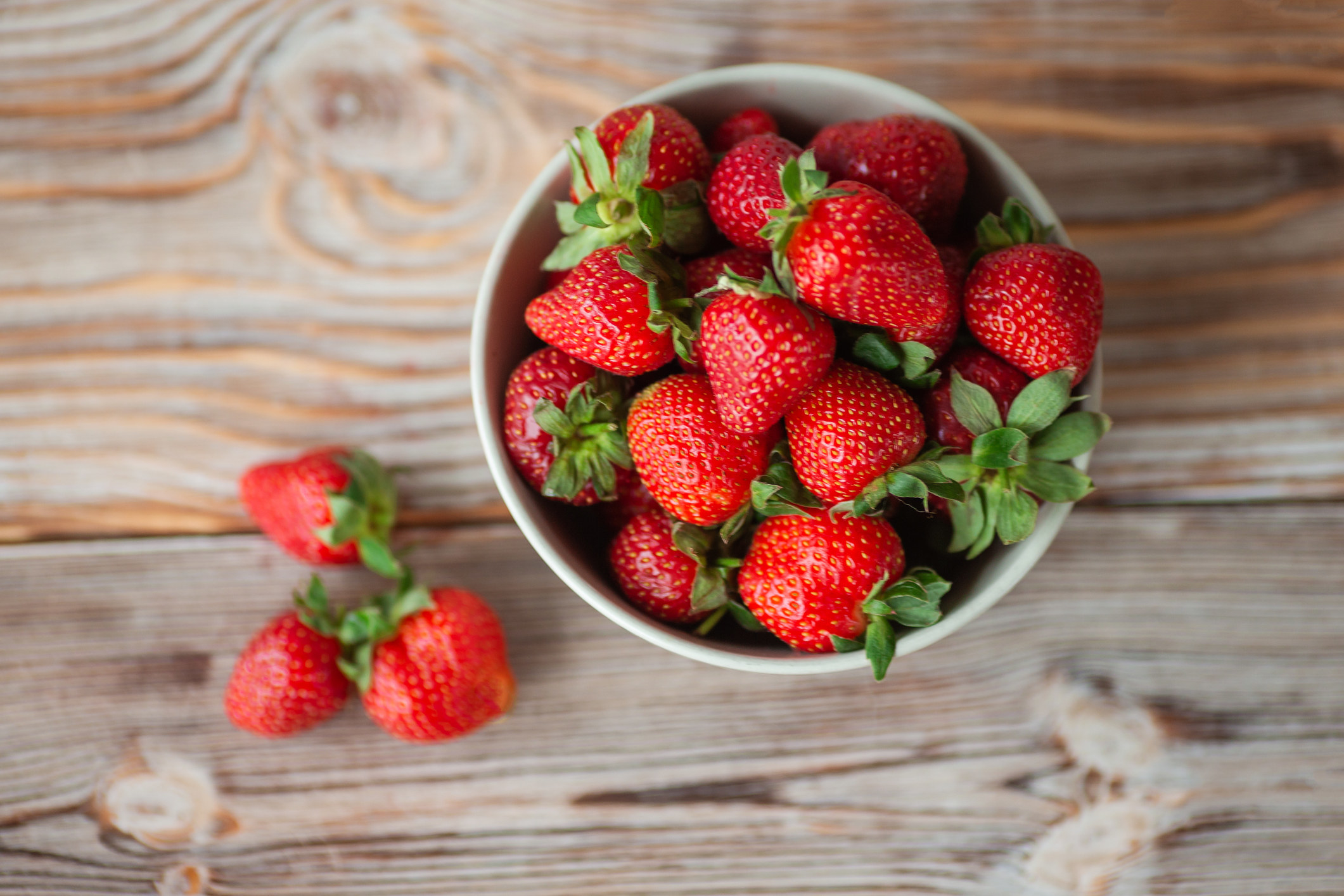 Bowl of strawberries