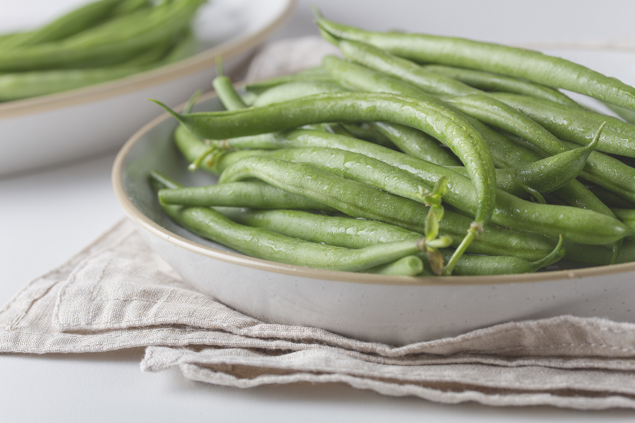 Green beans in bowl