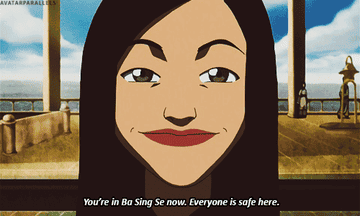 A character from Avatar The Last Airbender saying &quot;You&#x27;re in  Ba Sing Se now, everyone is safe here&quot;